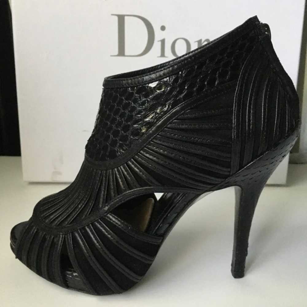 Christian Dior Python Ankle Booties - image 1